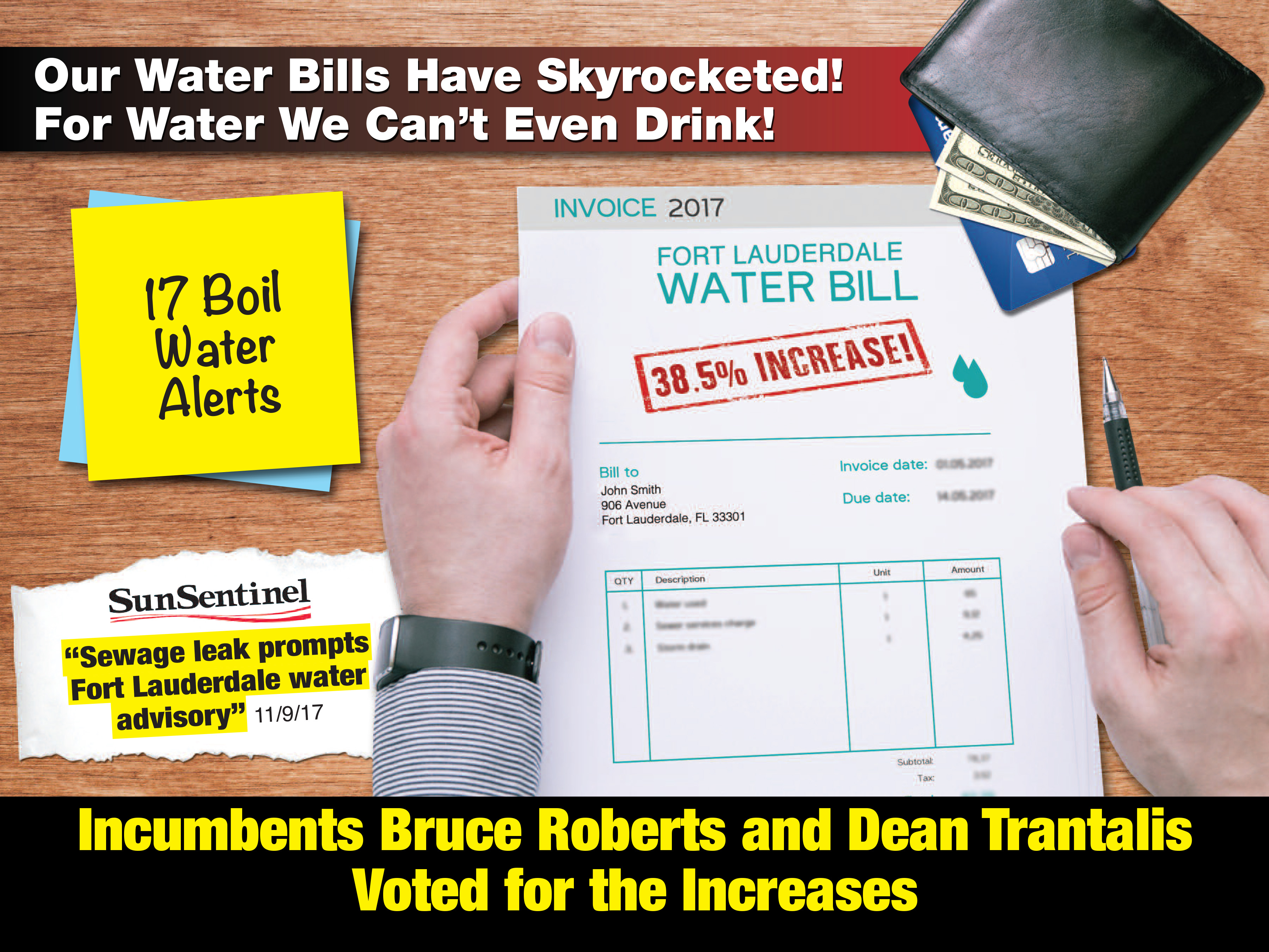 Mailer: Paying More for Water You Can’t Drink